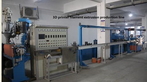 3D printer filament extrusion production line